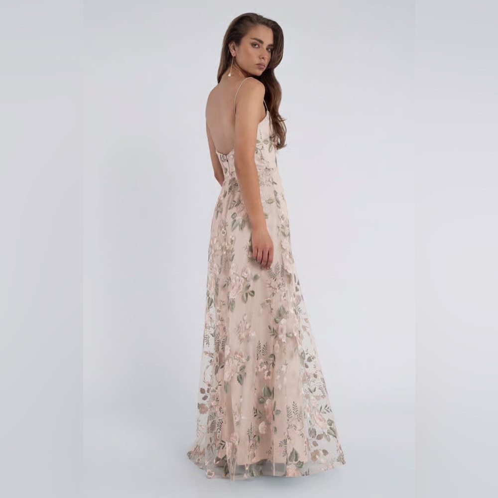 Jenny Yoo Floral Dress in Enchanted Floral Soft Blush